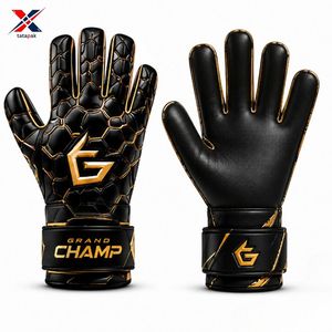 Professional Custom Leather Goalkeeper <b>Gloves</b> High Quality Ultra Grip Breathable Outdoor Unisex German Contact <b>Latex</b> Wholesale - Product Image 5