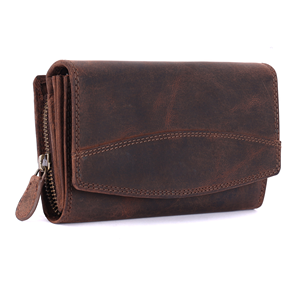 Portefeuille de luxe en cuir fait main pour femme, pochette fine en cuir véritable souple, disponible en gros - Product Image 4