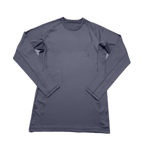 Men's Long Sleeve O-Neck Solid Color <b>T</b>-<b>Shirt</b> Regular Fit Casual Knitted Fabric Quick Dry <b>Green</b> - Product Image 2