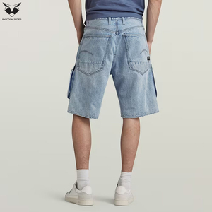 Pantalones Cortos de Mezclilla para Hombre, Color Azul Cielo 2026, de la Mejor Calidad, Ecológicos, Casuales, para Verano, Servicio OEM, Diseño Personalizado, con Bolsillos Tipo Cargo - Product Image 2