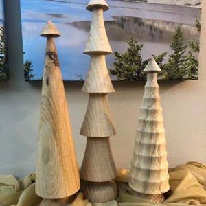 Organic Quality Solid <b>Wooden</b> Handmade Customizable <b>Christmas</b> <b>Tree</b> Custom Logo for Tabletop Multi-Occasion Festival Decoration - Product Image 5
