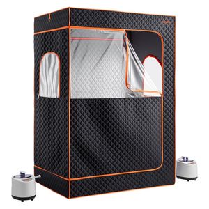 Sauna a Vapore Portatile per Casa, Versione Aggiornata per 2 Persone, Tenda Completa con Vaporizzatore, 2 Sedie Pieghevoli e Telecomando - Product Image 1
