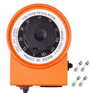Trasformatore di Tensione Variabile Automatico 500VA, 3.84 Amp, Ingresso 110V, Uscita 0-130V, Regolatore di Tensione AC con 4 Stabilizzatori Extra - Product Image 1