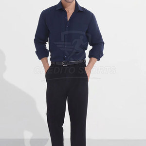 Camisas de Algodón para Hombre a la Moda, Tejido de Algodón Transpirable, Camisas de Algodón para Hombre, Estilo Casual para el Día a Día - Product Image 2