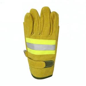 Guantes de Soldadura de Cuero Vacuno Resistentes al Calor Extremo, Guantes de Seguridad Industriales de Alta Resistencia con Costuras de Hilo de Kevlar para Bomberos - Product Image 2