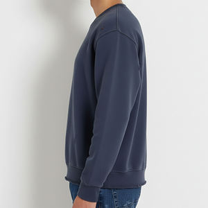 Sudadera Personalizada de Algodón 100% de Peso Pesado, Cuello Redondo, Color Liso Teñido, Transpirable, Estilo Urbano, Precio Mayorista - Product Image 6