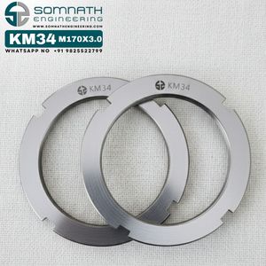 DIN 981 KM34 <b>Lock</b> Nut Heavy Industry Use CLASS 4 Self-Locking Fully <b>Threaded</b> Right Hand Bearing <b>Lock</b> Nut Natural Finish CNC Nut - Product Image 1