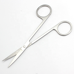 Ciseaux à ongles en argent de haute qualité, acier inoxydable, lame droite et tranchante, ciseaux de manucure professionnels, logo personnalisé - Product Image 1
