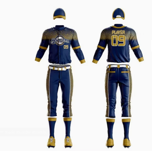 Uniformes de baseball en mesh personnalisés avec logo d'équipe, style adulte PRO, sublimation intégrale - Product Image 1