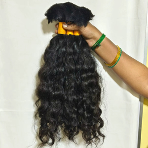 Cheveux humains indiens 100% naturels, ondulés, provenant de temples du sud de l'Inde, vendus en gros à prix d'usine - Product Image 3