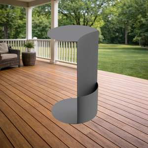 Mesa de Centro Moderna con Acentos Metálicos Escultóricos, Base Curva, Estilo Minimalista para Sala de Estar, Sofá, Dormitorio, Decoración Contemporánea X Metal Drake - Product Image 3