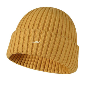 Gorro Unisex de Punto Sólido 100% Acrílico, Gorro de Invierno Informal para Adultos, Estilo Personalizado con Métodos de Impresión, Color en Contraste - Product Image 5