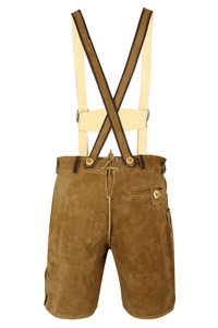 2025 Custom Trachten Kurz Leaderhose/Trachten Bavarian Pants Custom Lederhosen Real Leather Short Lederhose para hombres - Product Image 4