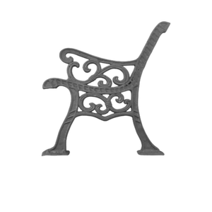 Panel lateral de hierro fundido con diseño de volutas ornamentales para patas de banco y asientos de jardín, barandillas para villas de lujo y estructuras de muebles de patio - Product Image 3