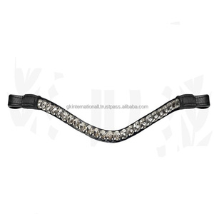 ที่คาดผมหนังแท้ประดับคริสตัลวิบวับเป็นประกายสวยงาม - Product Image 1