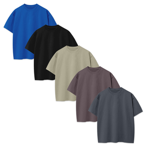 T-shirt homme coupe classique, 100% coton, col rond, manches courtes, impression sérigraphique logo personnalisé, style décontracté et ample. - Product Image 2