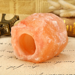 Maxery Home Decor Himalayan Sea Salt <b>Pink</b> Salt Crystal Scented Candle Holder Rock Lamp Natural <b>Healing</b> Gift Wedding, Party - Product Image 2