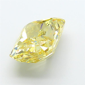 เพชรเม็ดเดี่ยวทรงคุชชั่น เรืองแสง สวยงาม ได้รับการรับรอง CVD สำหรับงานออกแบบเครื่องประดับหรูหรา สีเหลืองเข้ม เพชรเลี้ยงในห้องปฏิบัติการ - Product Image 2