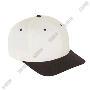 SIBRIN Custom Unisex 6-Panel Snapback Cap Color Contrast Twill Fabric Casual Baseball <b>Hat</b> <b>Flat</b> Brim Strapback Outdoor Streetwear - Product Image 5