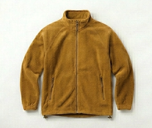 Chaqueta Polar para Hombre, Cierre Completo, Cuello Alto, Estilo Casual para Otoño, Color Sólido, Material de Poliéster Transpirable, Corte Regular - Product Image 1