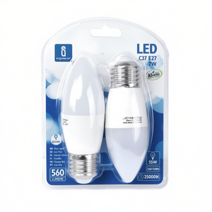 Led C37 E27 7W 6400K Luce Diurna 560 Lumen Confezione da 2 - Product Image 2