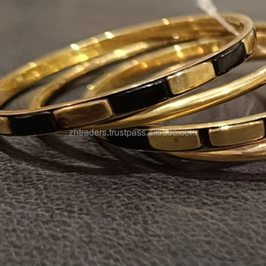 Artisan ชุดกำไลข้อมือทองเหลืองแบบปรับได้, กำไลข้อมือแฟชั่นทำด้วยมือสำหรับเครื่องประดับไลฟ์สไตล์ทันสมัย - Product Image 1