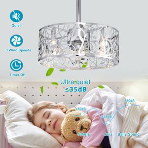 Ventilador de techo LED de estilo industrial vintage de 18 pulgadas, 5 aspas, marcha atrás hacia adelante, 3 velocidades, jaula cerrada ajustable para sala de estar y dormitorio - Product Image 6