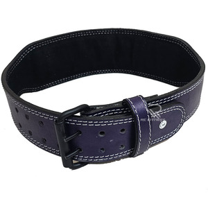 Ceinture de musculation unisexe en cuir, 10 mm d'épaisseur, respirante, pliable, imperméable, robuste, pour entraînement en salle de sport, squats, soulevés de terre, musculation - Product Image 4