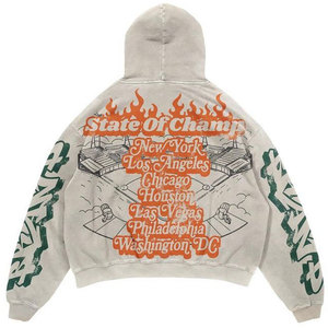 ชุดวอร์มผู้ชายผ้าฝ้าย 100% รุ่นปี 2026 เป็นมิตรกับสิ่งแวดล้อม พิมพ์ลายดิจิทัล ล้างสีแบบแอซิด ผ้าฟลีซ สำหรับฤดูหนาว สวมใส่สบายๆ สำหรับวิ่งจ๊อกกิ้ง - Product Image 4