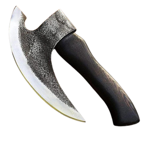 Hacha de Acero al Carbono de Alta Calidad Hecha a Mano, Hacha Industrial Forjada a Mano con Mango de Madera y Funda de Cuero - Product Image 5