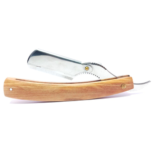 Custom Design Barber Straight <b>Razor</b> with Wooden Handle Stainless Steel Blade Throat Cut Safety <b>Razor</b> Beard Grooming Logo - Product Image 6