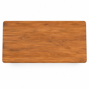 Mesa de Comedor Rectangular de Teca de Diseño Escandinavo Moderno, Ecológica, Duradera e Impermeable, Muebles para Comedor, Escuela, Villa - Product Image 4