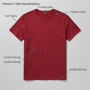 Oversized Casual Embroidered T-Shirt 100% Cotton Knitted Fabric Breathable Blank tshirt in youth and adult sizes - Product Image 6