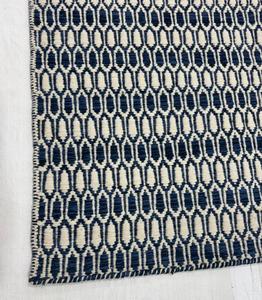 Tapis en laine noué à la main, motif géométrique, brun naturel et noir, poils plats, confortable, adapté aux animaux domestiques, tapis de zone fait main, style moderne pour la maison - Product Image 2