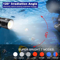 OCSHARK D10 10000 Lumens Lampe vidéo sous-marine 150m Étanche avec charge Type-C Lampe torche professionnelle pour sports sous-marins