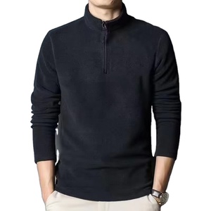 Sudaderas de Manga Larga con Cuello Alto y Media Cremallera, Color Sólido, Bordado con Logotipo Personalizado, Precio de Fábrica de Bangladesh y China - Product Image 1