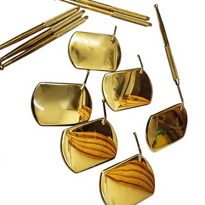 Gold Plasma Eyelash <b>Mirror</b> Private Label Lash Inspection <b>Mirror</b> Custom Shape Eyelash Extension Beauty Tool / <b>Square</b> Shape <b>Mirror</b> - Product Image 4