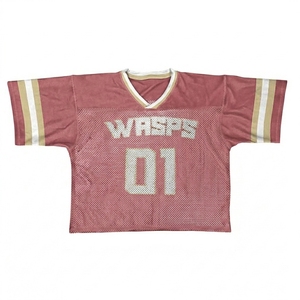 Jersey de Fútbol Americano Unisex Juvenil, Personalizable con Número Bordado, Sublimado, Malla de Poliéster, Estilo Vintage - Product Image 1