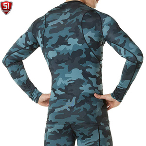 Unisex <b>Long</b> <b>Sleeve</b> Rash Guard <b>Compression</b> <b>Shirt</b> Printed Quick Dry Spandex/Polyester Sports Bodysuit Lightweight Activewear - Product Image 5