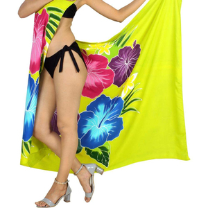 Falda natural con estampado liso, falda de playa, falda de temporada de otoño, estilo casual, pareo de playa, ropa de playa de verano, bikini koreansleeved - Product Image 5