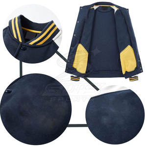 Veste Letterman pour homme, tendance mode, coupe ajustée, style streetwear, chaude et confortable, veste Letterman pour homme - Product Image 5