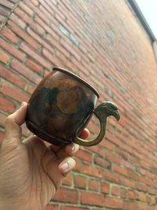 Tazas Antiguas de Cobre con Diseño de Abejas en Relieve, Tazas Únicas para Bar y Restaurantes, Tazas para Champán para Fiestas y Halloween - Product Image 4