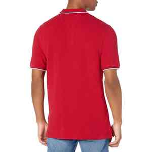 Camiseta Polo Roja de Color Sólido para Hombre, Cómoda y Transpirable, Camiseta Polo Casual para Golf, Suministro al por Mayor OEM ODM - Product Image 2