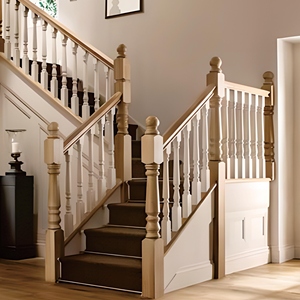 Peldaños de Madera Natural para Escaleras, Madera de Caucho, Estilo Tradicional y Moderno, Marca EFS, 1 Año de Garantía, Escalera para Balcón - Product Image 5