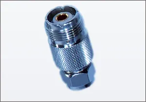 Conector Premium F Macho a UHF Hembra, Adaptador Coaxial RF Cromado para Instalaciones Eléctricas - Product Image 6