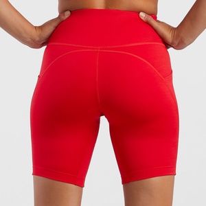Long Active 4 Inch <b>Tights</b> Track 7 Inch Plus Size High Waist 2in1 Pocket High Waist Athletics Jogging Women Running Shorts - Product Image 2