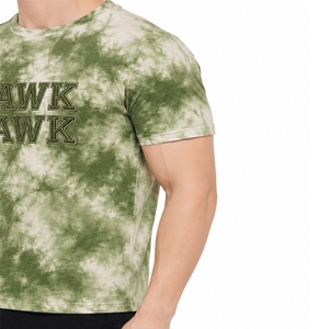 T-shirt tie-dye pour homme, tissu en coton doux et respirant, tendance, confortable, manches courtes, col rond, coupe régulière, décontracté - Product Image 6