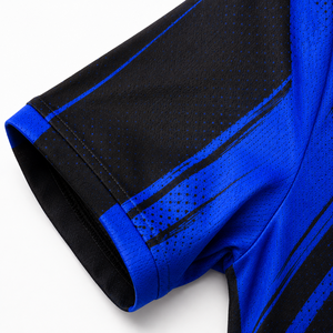 Uniforme de Fútbol para Hombre, Azul y Negro a Rayas, Cuello en V, Manga Corta, Absorbe la Humedad, Ajuste Atlético, para Todas las Temporadas - Product Image 5