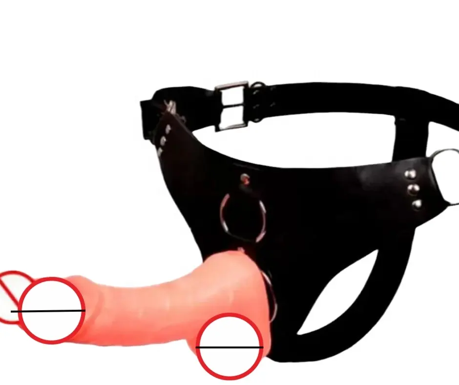 Hochwertiges Top-Verkauf ultra-leidenschaftliches Geschirr Strapon Sexspielzeug für Erwachsene künstlicher Penis mit Gürtel doppelter Dildo