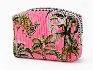 Quilted Eco-Friendly Waterproof Cosmetic Bag Zipper <b>Makeup</b> Pouch Printed for <b>Case</b> with Inner Mesh Pockets Travel Organizer - Product Image 3